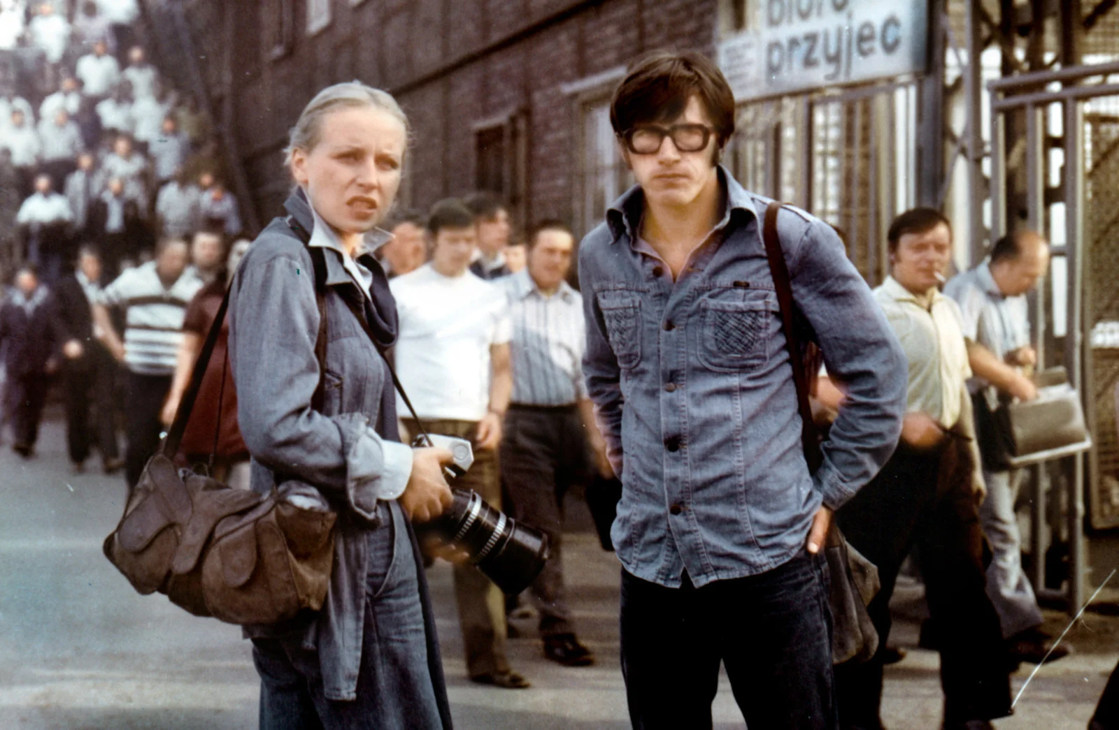 Krystyna Janda i Jerzy Radziwiłłowicz w filmie "Człowiek z marmuru" w reż. Andrzeja Wajdy, fot. Renata Pajchel/Fototeka FINA/WFDiF