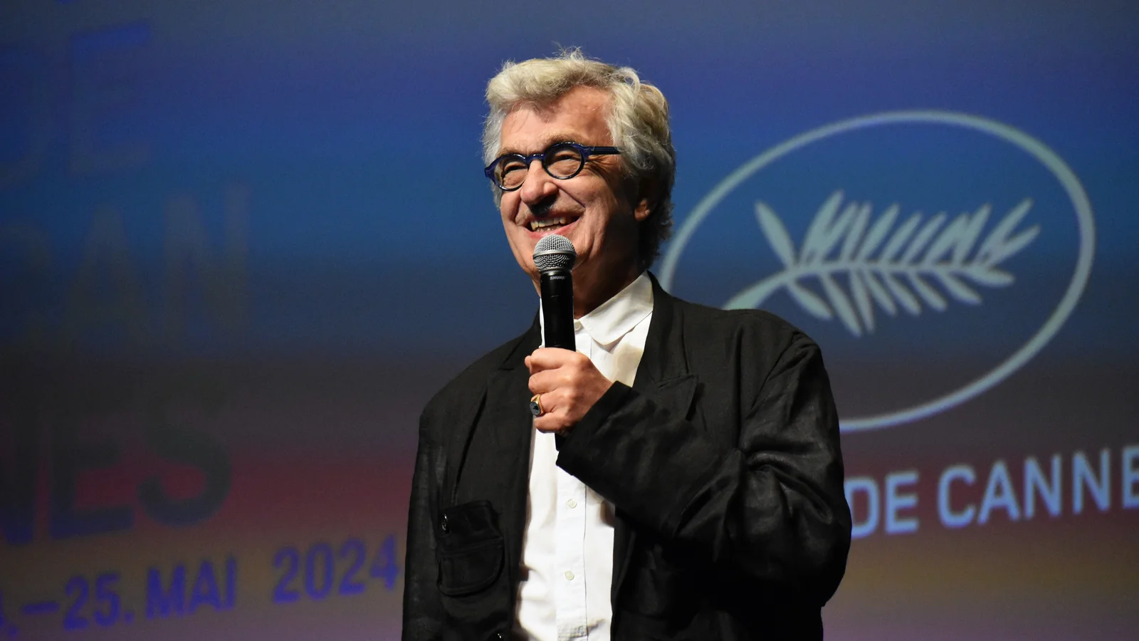 Wim Wenders na festiwalu w Cannes w 2024 roku, fot. Ariela Ortiz-Barrantes / WikiPortraits, CC BY-SA 4.0