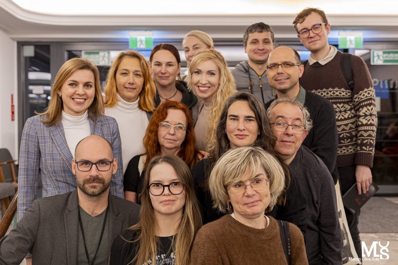 delegacja z czeskiego Národní Filmový Archiv i pracownicy Działu Współpracy Międzynarodowej FINA, fot. FINA