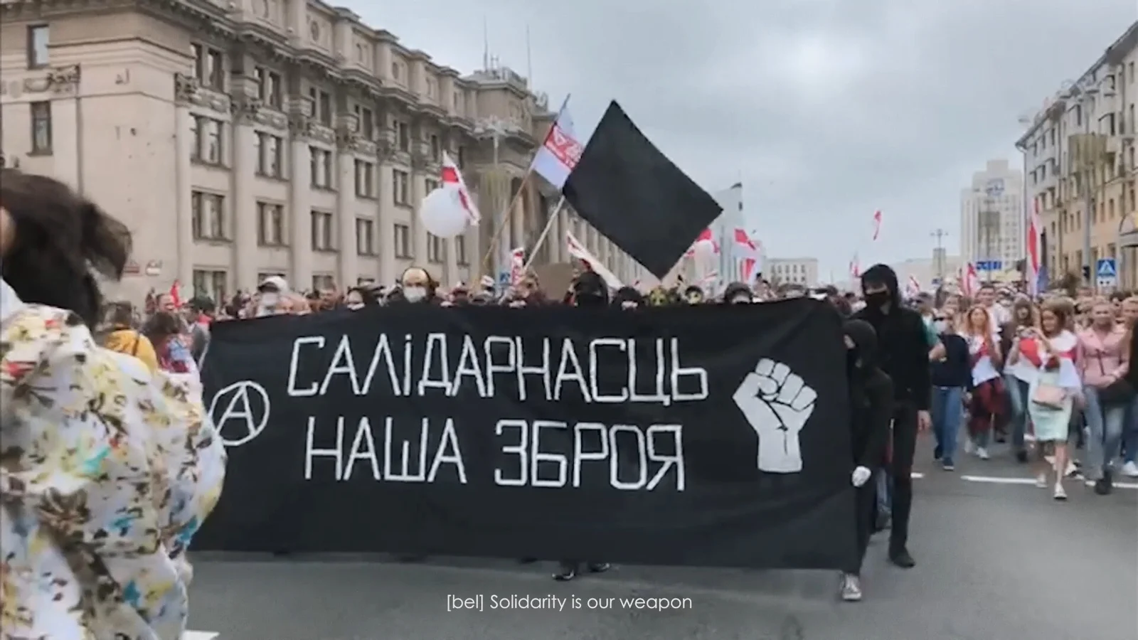 kadr z filmu „Białoruś. 23.34”, reż. Tatsiana Svirepa