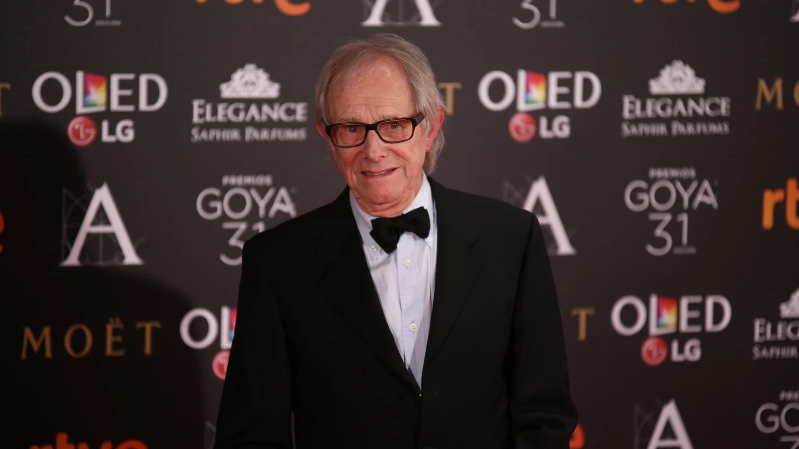 Ken Loach na rozdaniu nagród Goya w 2017 roku, fot. Rubén Ortega; CC-BY-SA