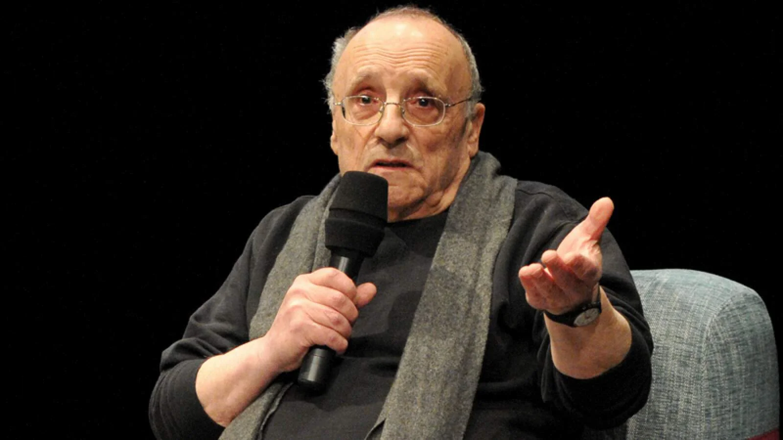 Marcel Łoziński na spotkaniu z cyklu „Wtedy – teraz. Polska Szkoła Dokumentu” w Filmotece Narodowej – Instytucie Audiowizualnym, 2017