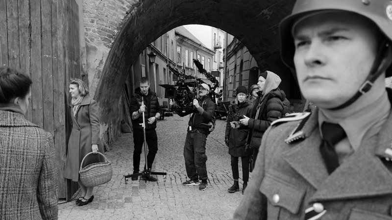 Na planie filmu „Przysięga Ireny”, reż. Louise Archambault