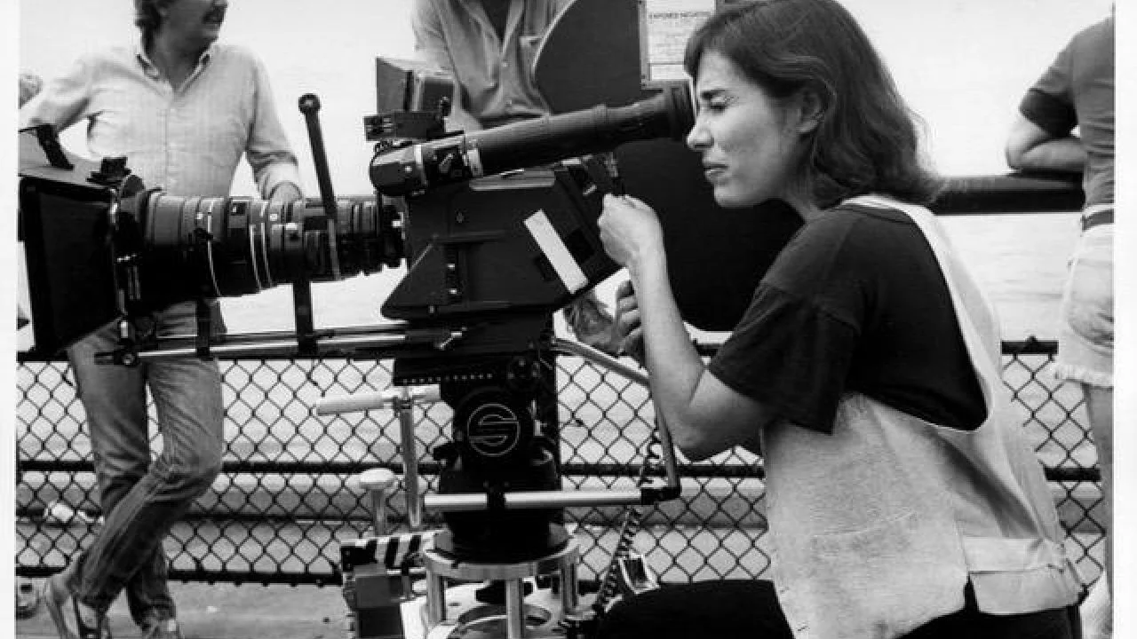 Susan Seidelman na planie filmu „Rozpaczliwie poszukując Susan”