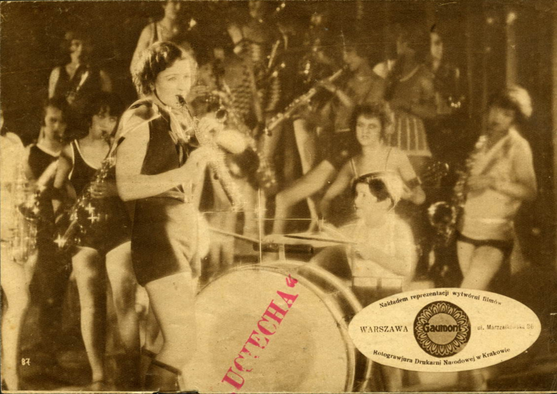 Program do filmu „Królowa jazzbandu”, 1929 r., reż. Frederic Zelnik. Źródło: Europeana / Mazowiecka Biblioteka Cyfrowa (Domena Publiczna)