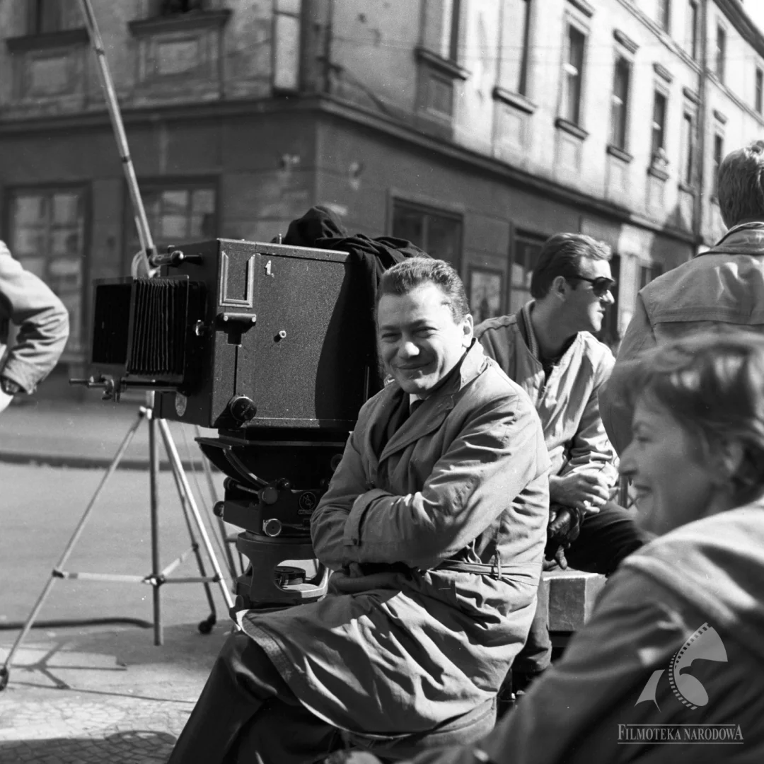 Realizacja filmu Wojciecha Jerzego Hasa `Rozstanie` w 1960 roku.