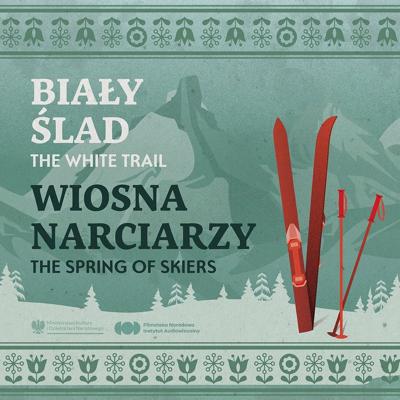 Okładka wydawnictwa Blu-ray „Biały ślad” / „Wiosna narciarzy”